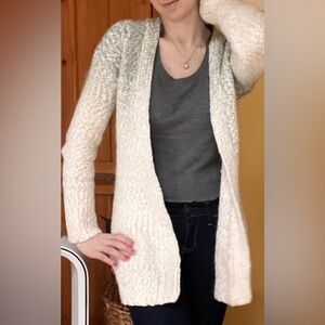 Women's Cream Sweater Cardigan